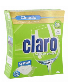 Claro ECO Классик таблетки для мытья посуды в посудомоечных машинах, 40 шт. 