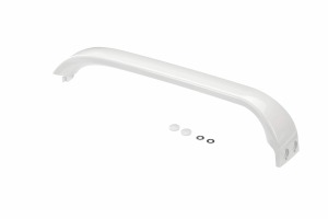 Ручка двери холодильника Bosch KGV, KGS , белая с серебристой вставкой, без заглушки (арт. 00417890);
