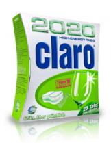 Claro Эко таблетки для мытья посуды в посудомоечных машинах High-Energy 2020, 25 шт
